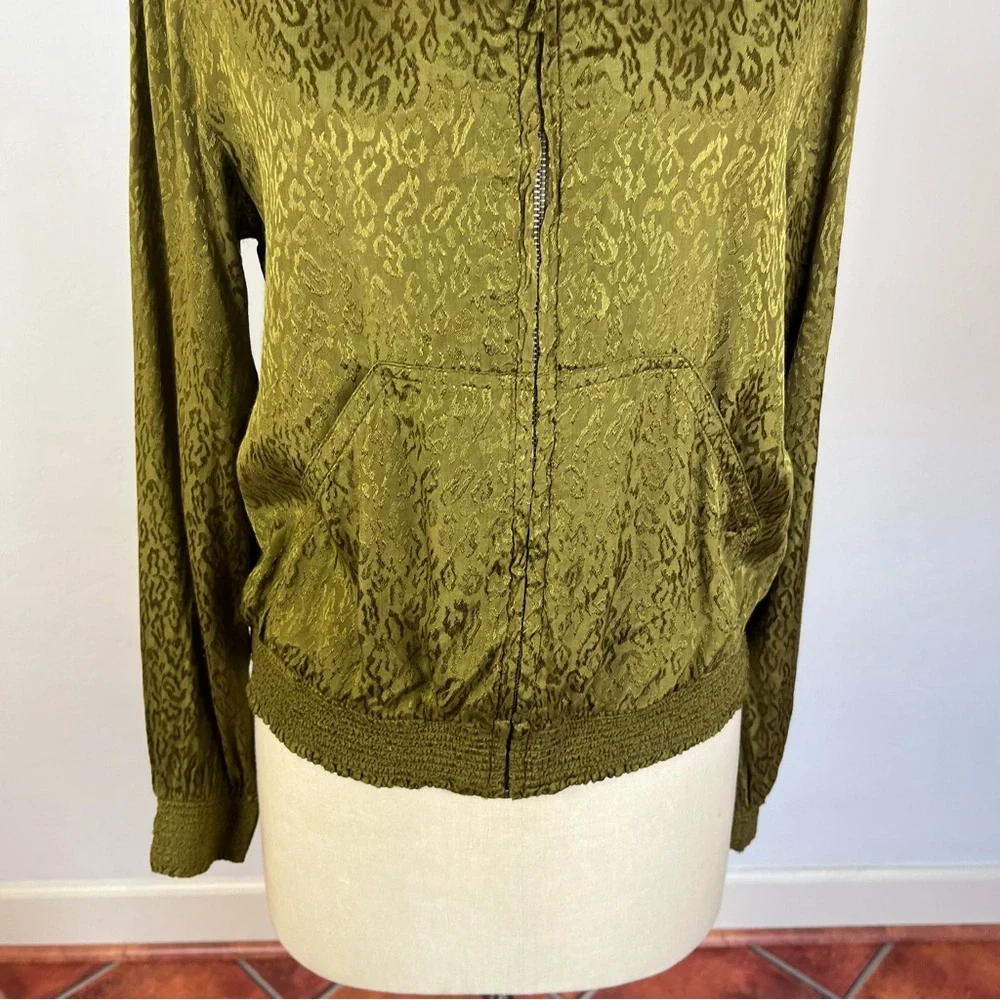 Anthropologie Maeve Silky Bomber Jacket - Picture 5 of 8